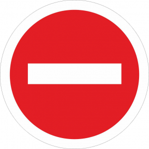 ДОУ-129 -  Дорожный знак для дотсада Въезд запрещен