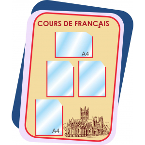 Стенд в кабинет французского языка Cours de Francais
