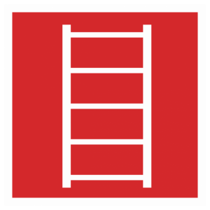 Знак безопасности светоотражающий F-03 «Пожарная лестница»