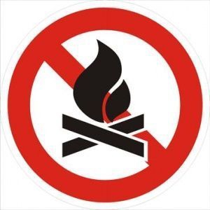 Знак Не разжигать костры