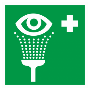 Знак безопасности светоотражающий EC-04 «Пункт обработки глаз»